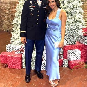 Hello Molly Tie It Up Girl Maxi Dress Blue